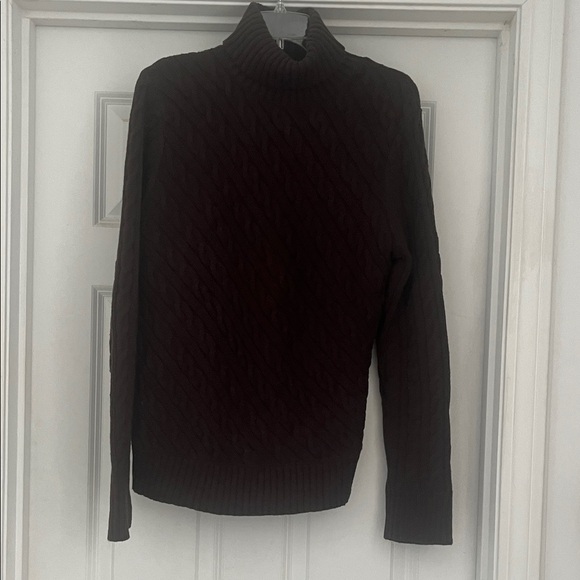 NWOT! Nautica Women’s Dark Brown Turtleneck Sweater - Picture 1 of 8